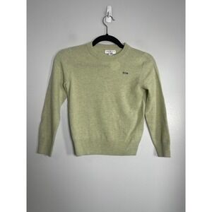 J.CREW Crewcuts Cashmere Sweater NEW Sage Green Small 6-7 AZ817 Monogram RGM